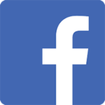 Logo portalu Facebook - na niebieskim tle litera f.