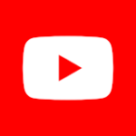 Logotyp: Na czerwonym tle biały przycisk z czerwoną strzałką